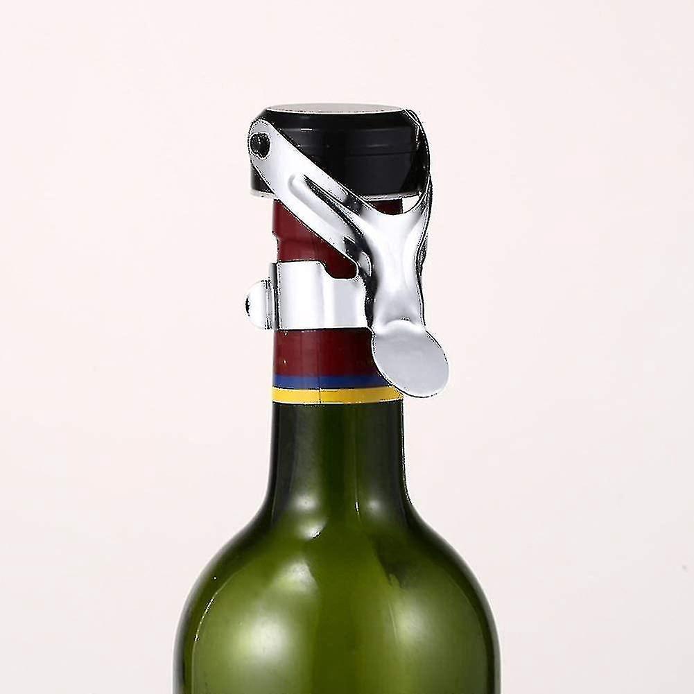 Champagnerverschlüsse, 2er-set Aus Edelstahl, Vakuumversiegelt, Zur Erhaltung Der Frische Des Weins, Für Das Wohnzimmer.
