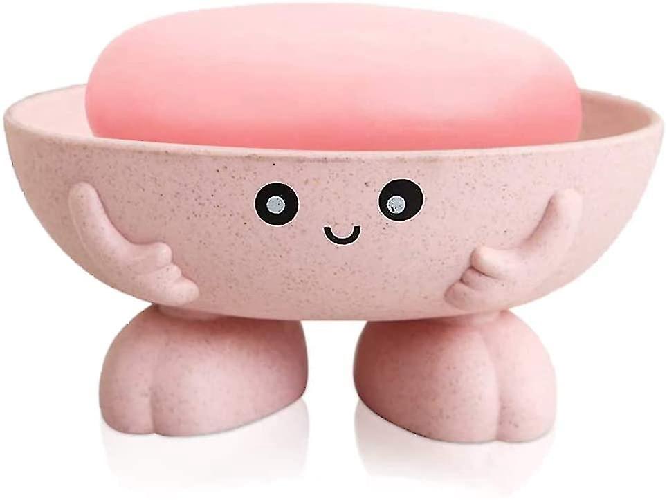 Niedliche Seifenschale Für Kinder, Kreativer Und Charmanter Seifenhalter, Seifenablage Für Dusche, Badezimmer Oder Küche, Rosa