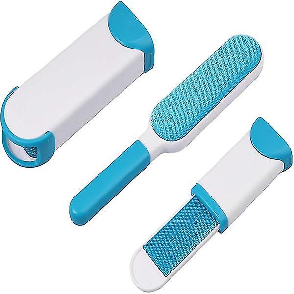 Fusselbürste / Tierhaarbürste (2er-set) Weiß/blau