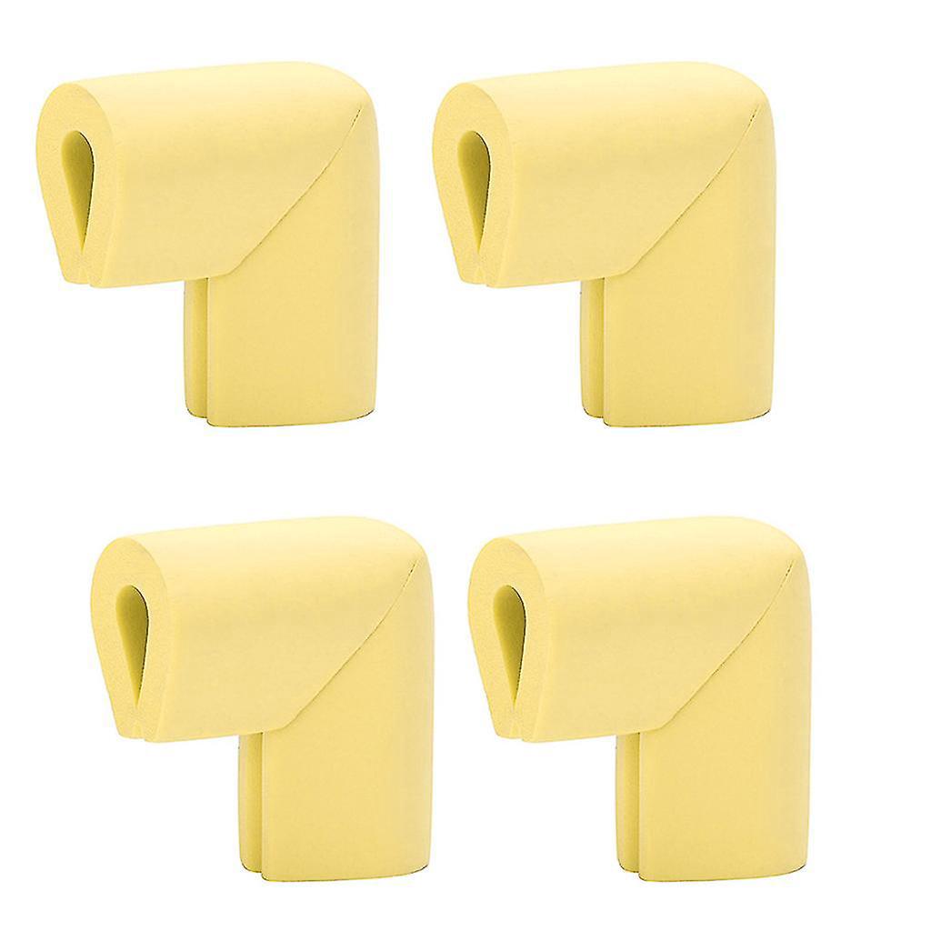 Set Mit 4 Weichen, Stoßdämpfenden Eckenschützern Aus Gummi Für Kindersicherheit – Gelb