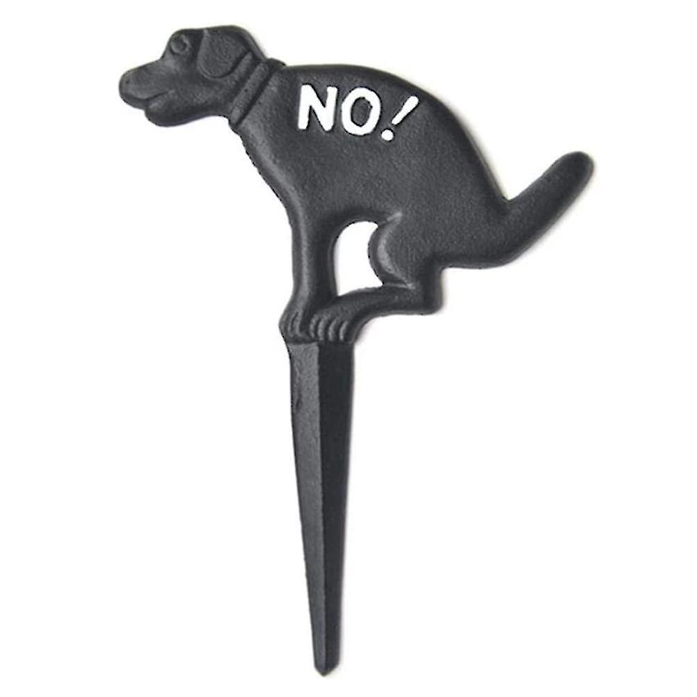 Gusseisernes Schild „hunde Dürfen Sich Nicht Erleichtern“, Gartendekoration