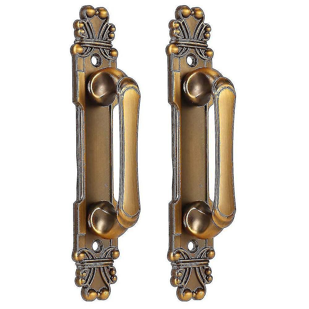 Set Aus 2 Türgriffen Im Europäischen Stil, Aus Metall.
