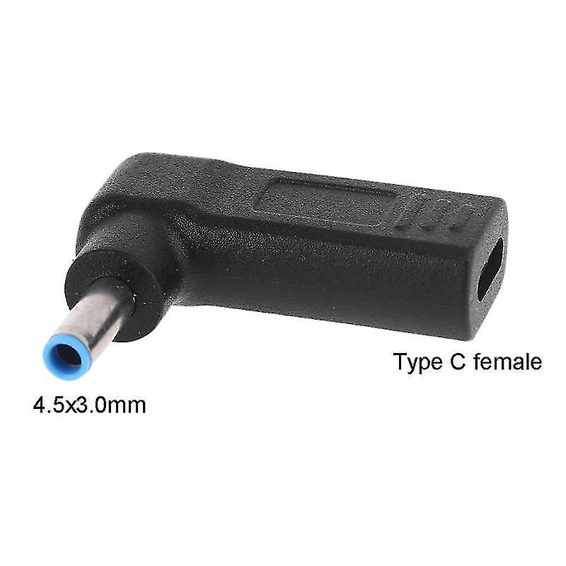 Usb-typ-c-buchse Auf 4,5 X 3,0 Mm-netzteiladapter Für Hp Envy Elitebook 820 G3 Und 820 G4 Laptops