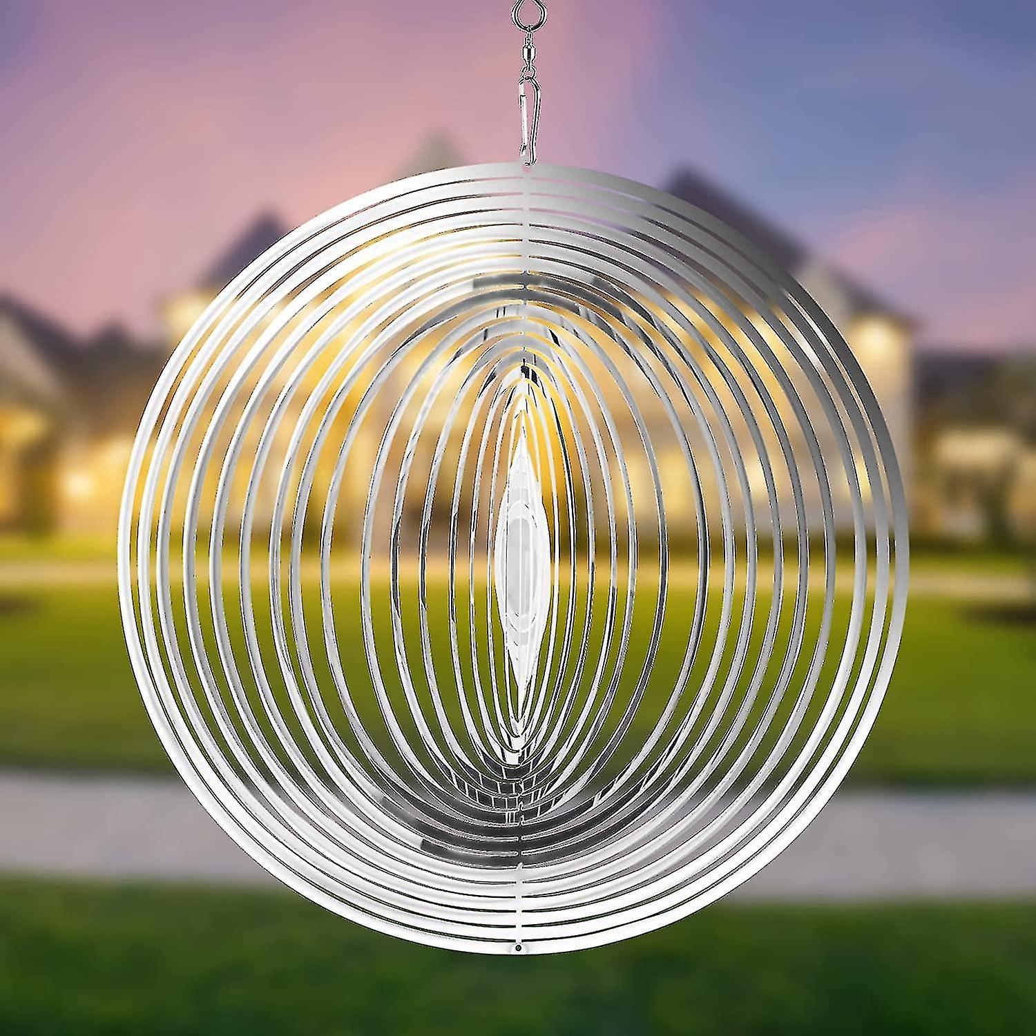 Hängende 3d-windfahnen, Kinetische Skulpturen, Metallkunst Für Die Gartendekoration Im Freien, Für Die Innen- Und Außendekoration (crasilver).