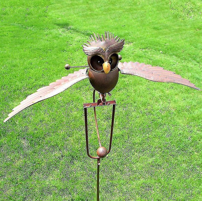 Eule, Windmühle, Garten- Oder Hofdekoration, Schmiedeeisernes Ornament