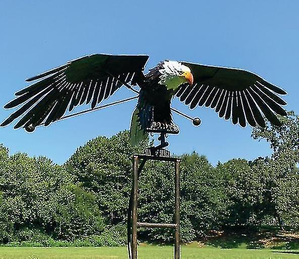 Garten- Oder Hofdekoration Mit Eule Und Windmühle Aus Metall Und Schmiedeeisen, Adler
