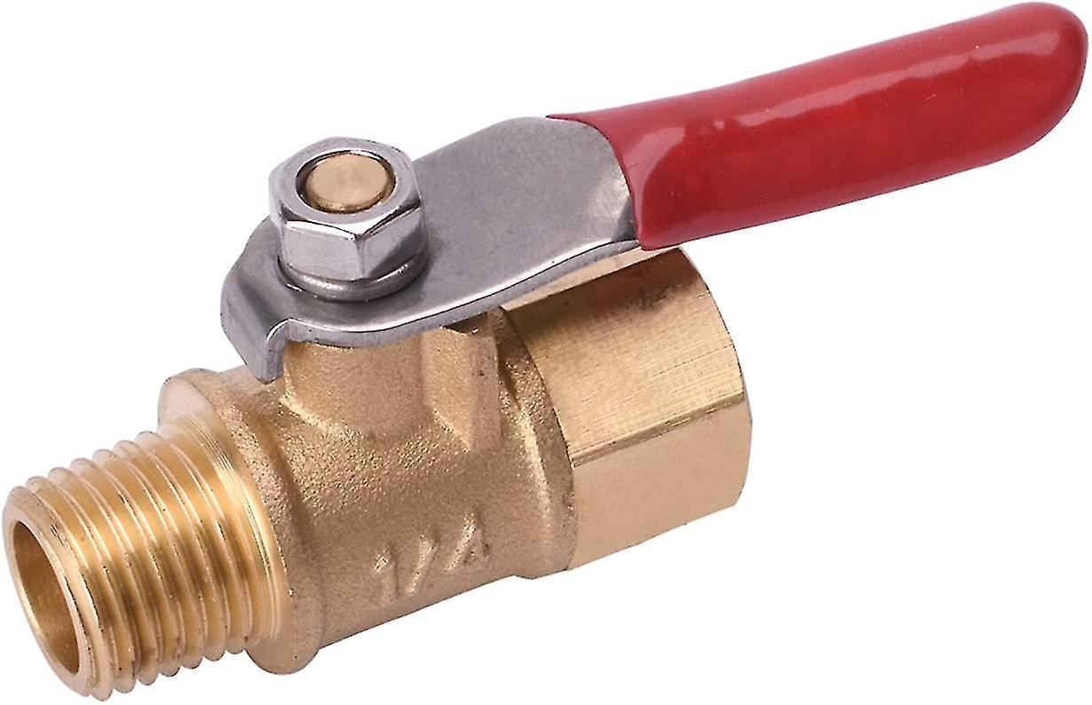 Kugelstoppschalter Aus Messing Für Hochleistungs-luftkompressoren, 1/4", Npt-rohrverschraubung (außen- Und Innengewinde).
