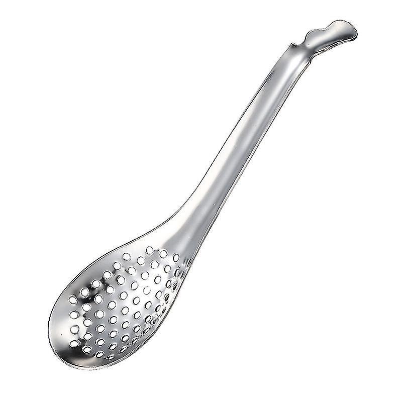 Botao-löffel, Kleine Abtropflöffel Aus Edelstahl, Kaviarlöffel, Servierlöffel, Abtropflöffel, Sieblöffel, Perforierte Molekularlöffel