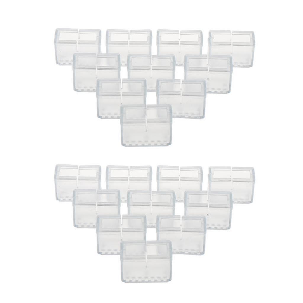 Set Mit 20 Rechteckigen Silikonpads Für Stuhl- Und Tischbeine