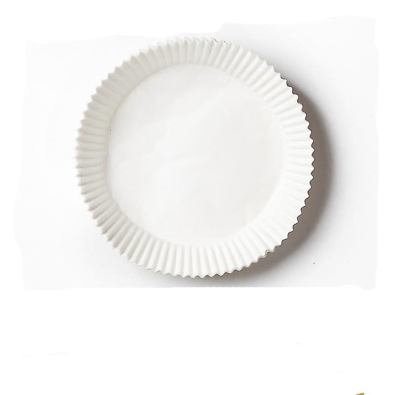Einweg-backpapier Für Heißluftfritteusen, 100 Stück, Antihaftbeschichtet, Ölbeständig, 16 Cm, Weiß.
