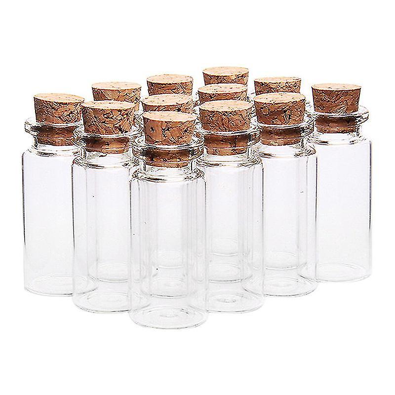 Set Mit 20 Mini-glasflaschen Mit Korken, Perfekt Für Hochzeiten, Bastelarbeiten Und Dekoration.