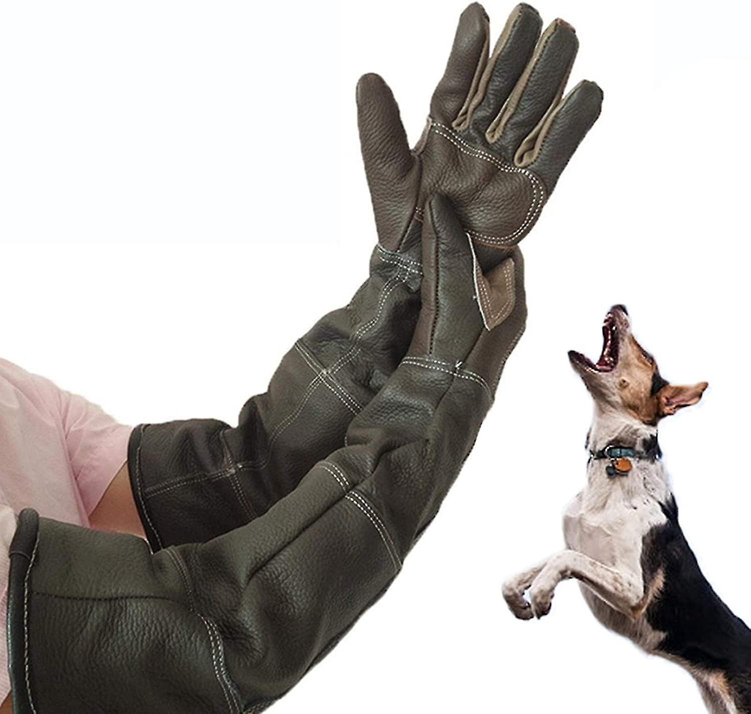 Bissfeste Handschuhe Für Katzen Und Hunde, Lederhandschuhe, Biss- Und Kratzschutz, Gartenhandschuhe Zum Schutz Vor Wildtieren