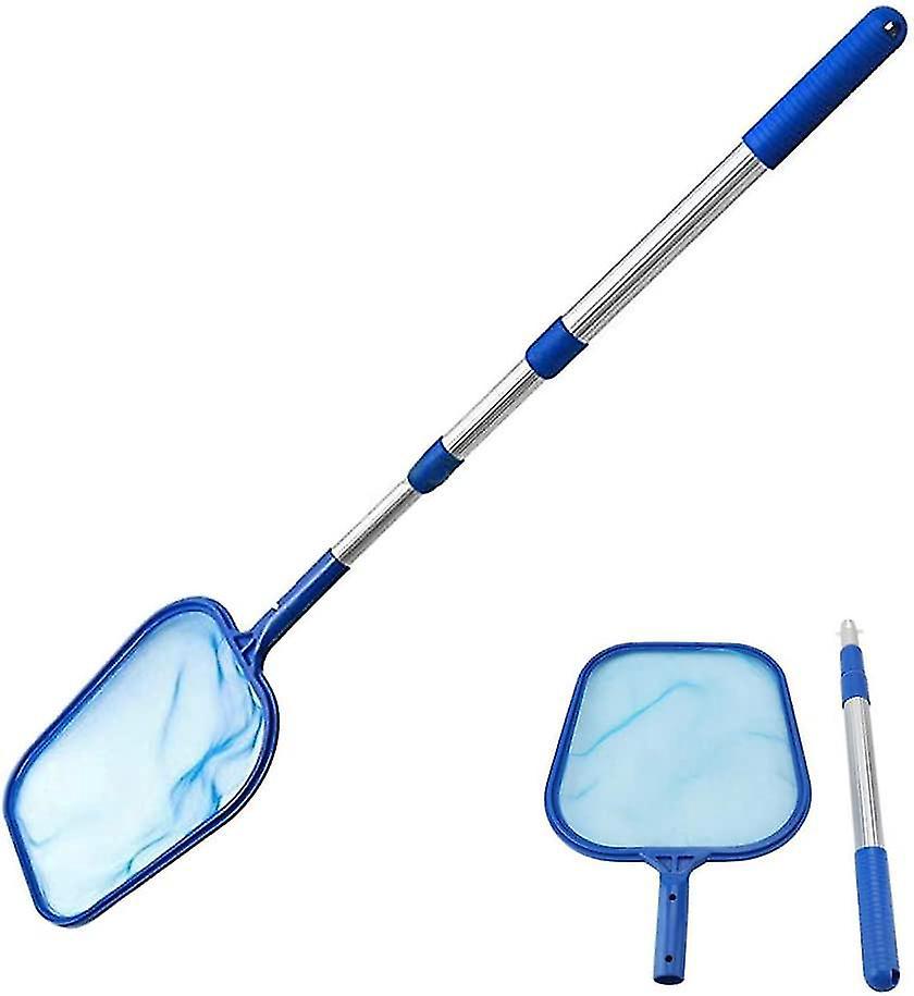 Poolskimmer Mit Griff, Teleskopierbares Feinmaschennetz Zur Reinigung Von Schwimmbecken, Whirlpools, Teichen Und Jacuzzis.