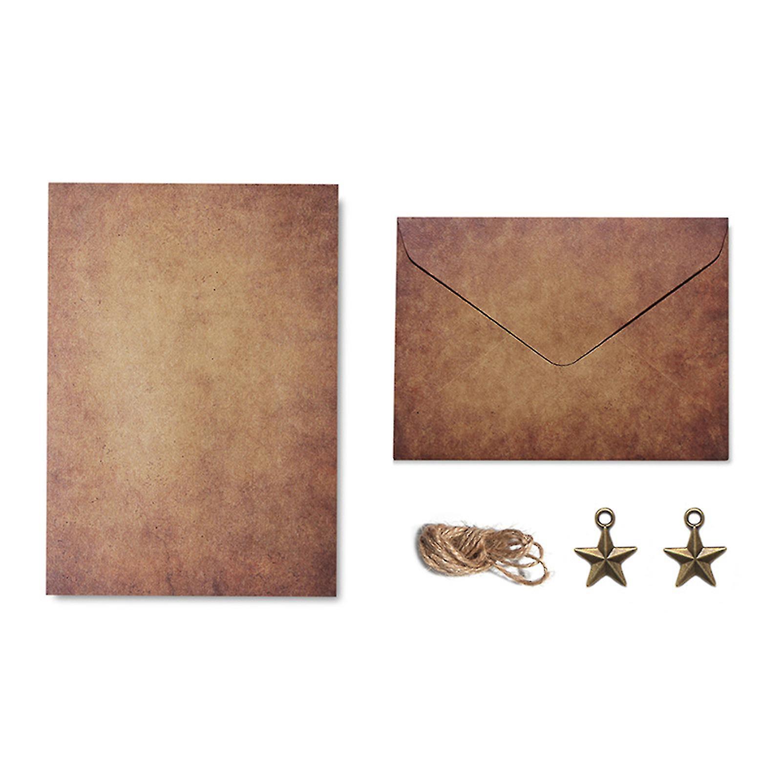 Einfach Anzuwendendes Schreibwarenset, Vintage-muster, Spezielles A5-papier Zum Schreiben Handgeschriebener Liebesbriefe, Schulbedarf.