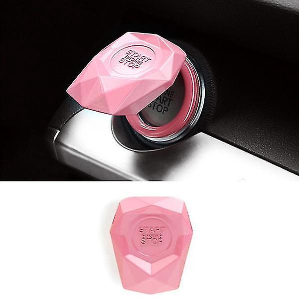 Dekorative Abdeckung Für Den Ein-klick-startknopf Des Automotors, Pink Zündschutz