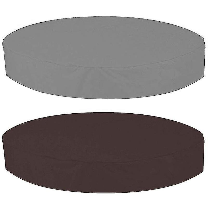 Runde, Wasser- Und Staubdichte Abdeckung Für Ihren Outdoor-whirlpool – 190 X 90 Cm – Kaffeebraun