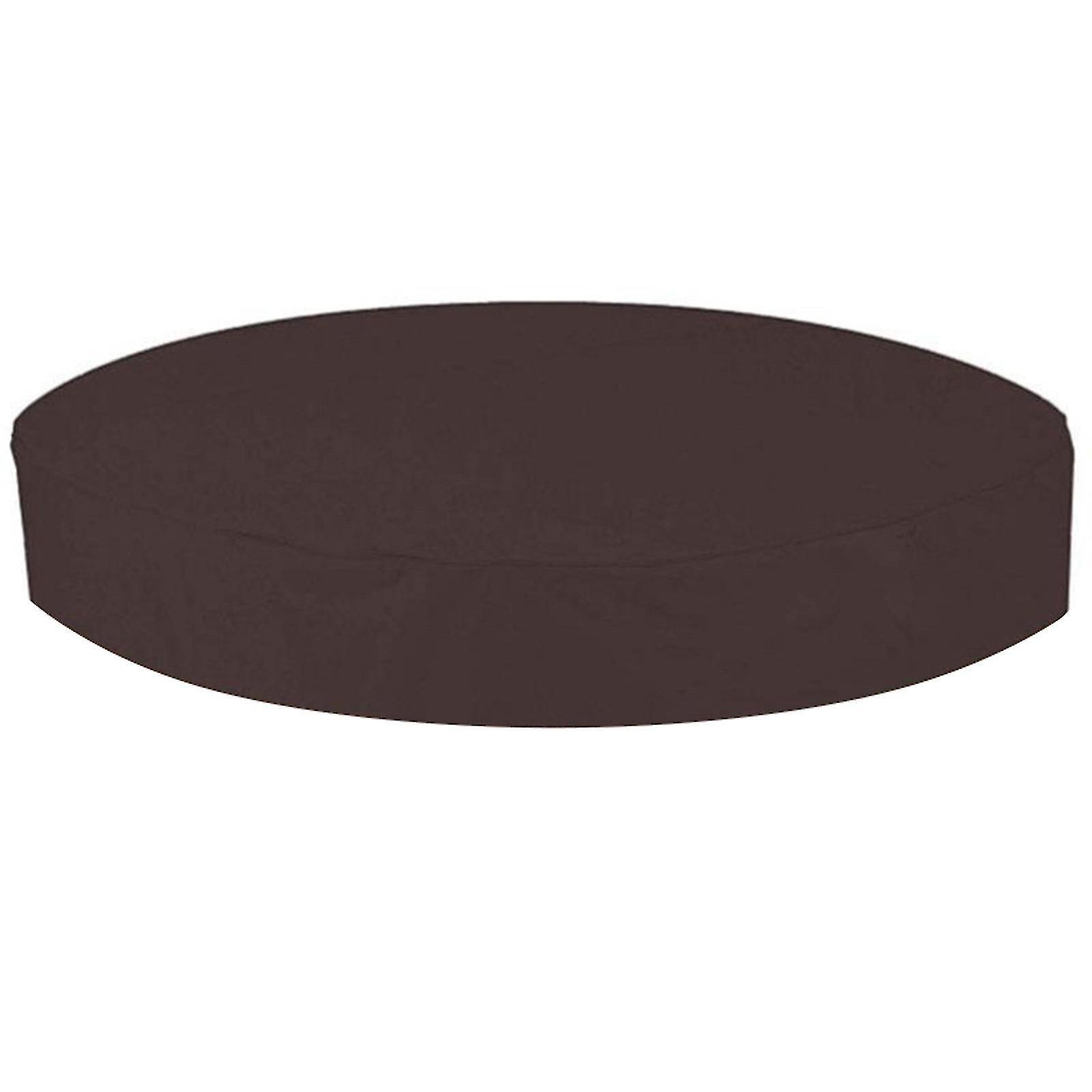 Runde, Wasser- Und Staubdichte Abdeckung Für Ihren Outdoor-whirlpool – 210 X 30 Cm – Kaffeebraun