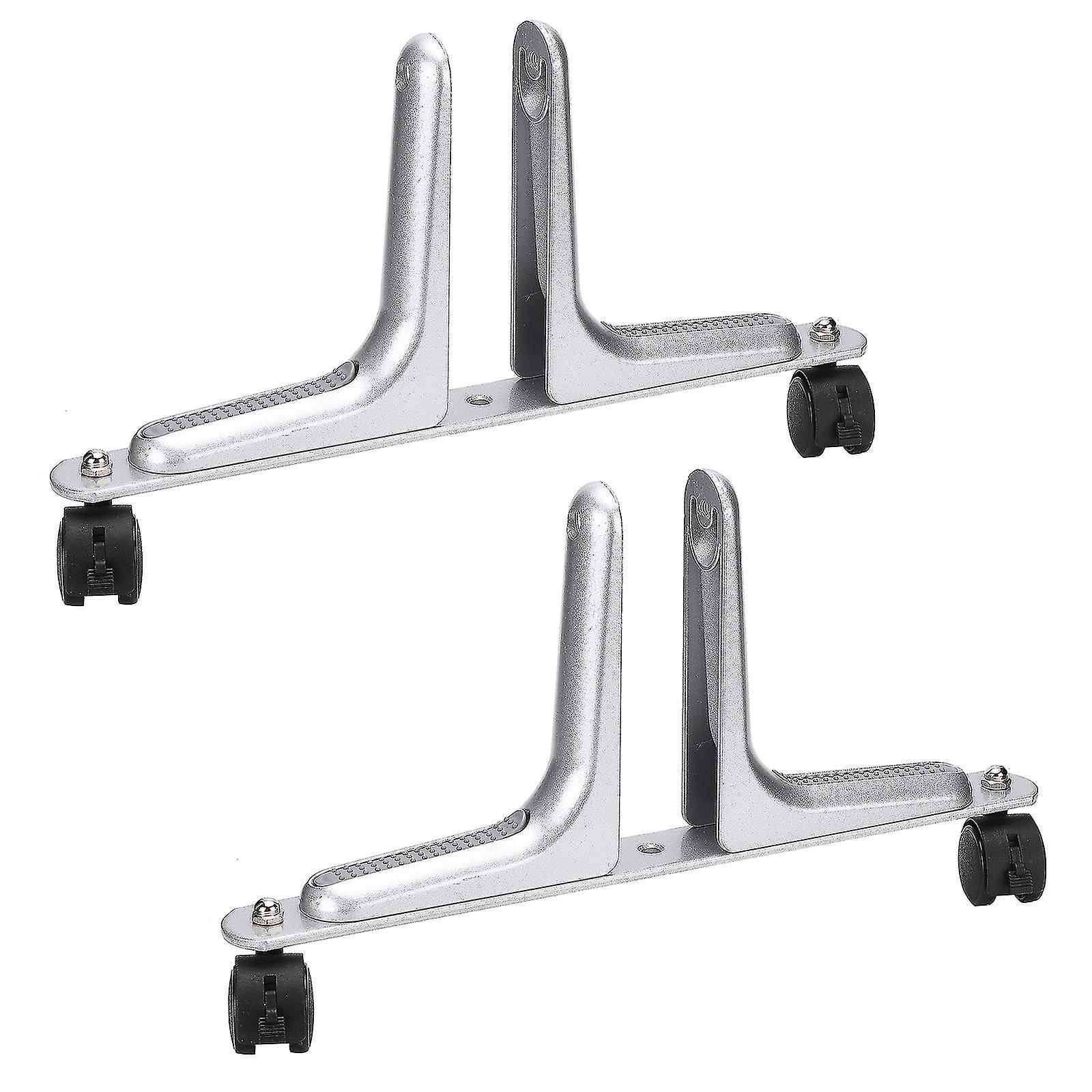 Set Aus 2 Infrarot-heizstützen, Aus Robuster Aluminiumlegierung, Silberfarben.