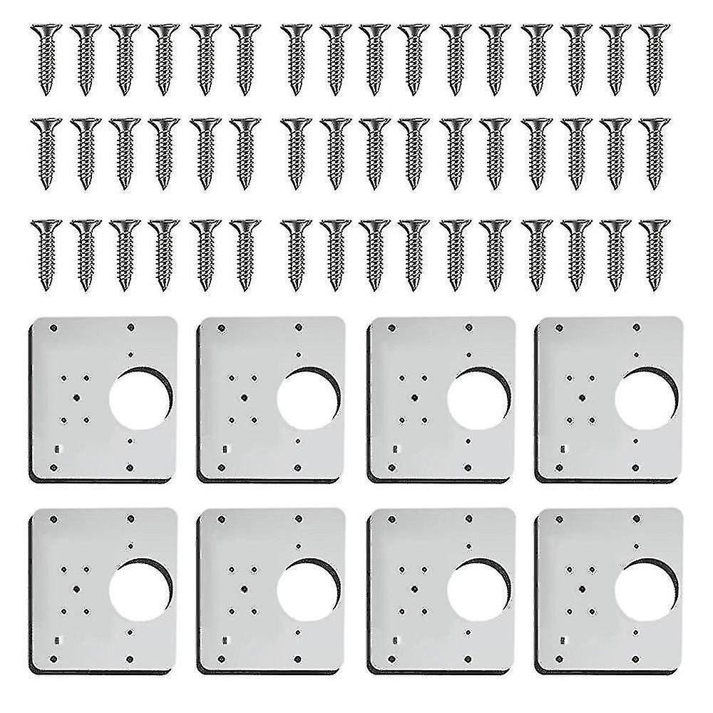 Scharnierreparaturplatte, Möbelscharnierreparaturhalterungen, Reparaturset Für Küchenschranktürscharniere (8-teilig)