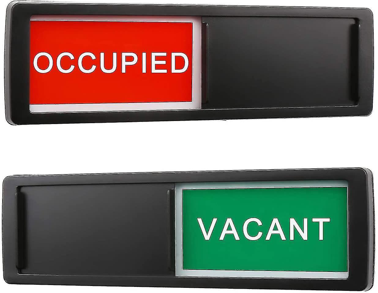 Geöffnet/geschlossen-schild, Öffnungsschild, Schiebetürschild Für Mehr Privatsphäre, Schwarzes Schild „frei/belegt