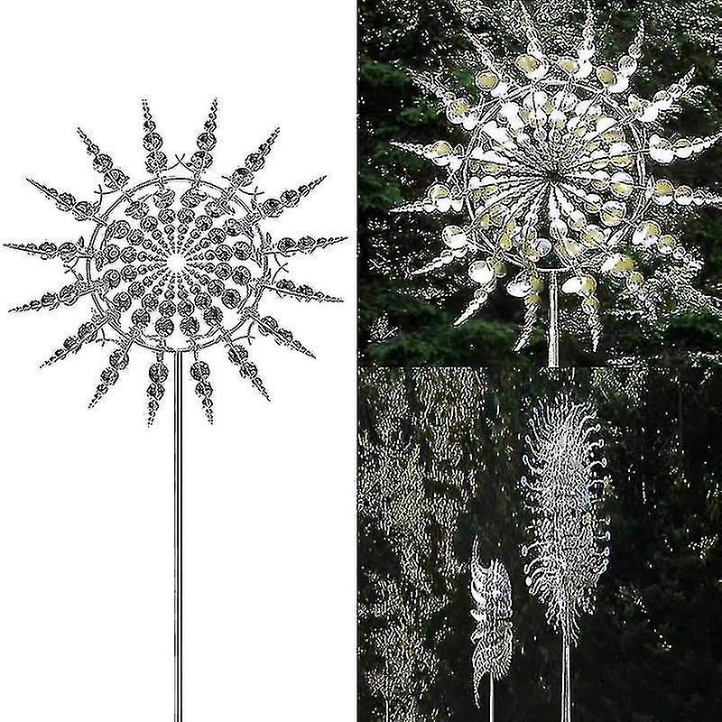 Einzigartige Und Magische Kinetische Metallwindmühle, Gartendekoration