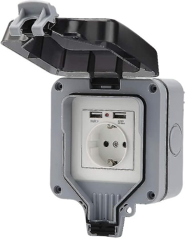 Ip66 Wasserdichte Gartensteckdosen Für Den Außenbereich, Usb-wandsteckdose