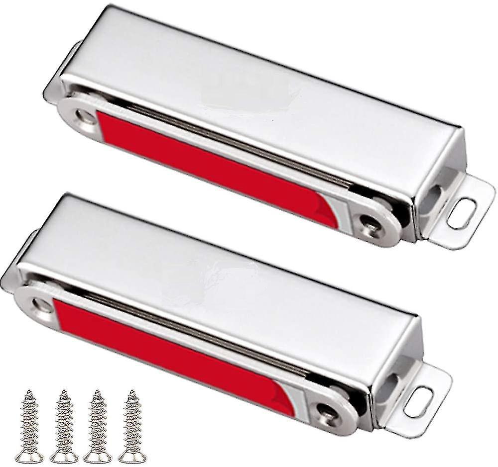 Starker 28-kg-magnet Für Schranktüren, 2 Stück, Aus Edelstahl. Magnetische Befestigungen Für Möbel, Schubladen Und Duschen.