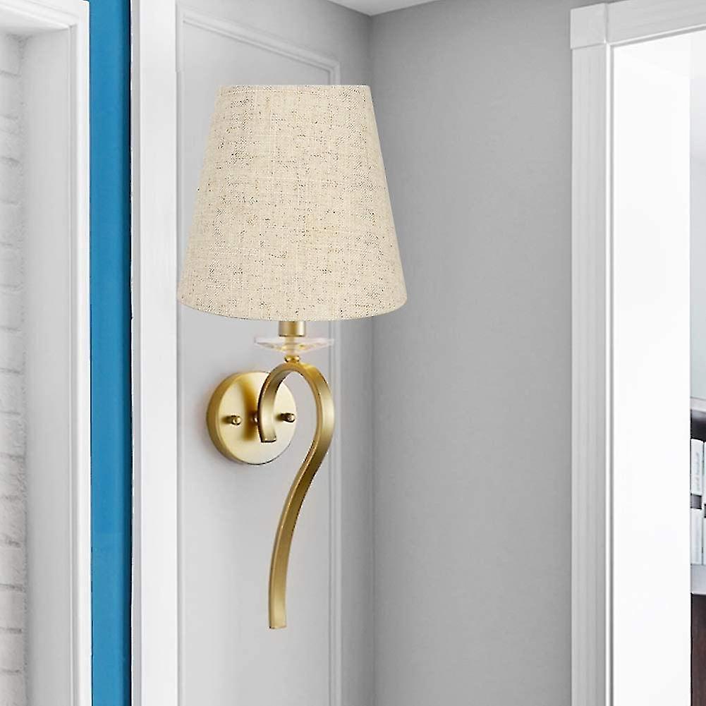 Set Mit 6 Kleinen Klemmlampenschirmen Für Kerzenlampen, Zylindrischer Stofflampenschirm Für Tischlampen.