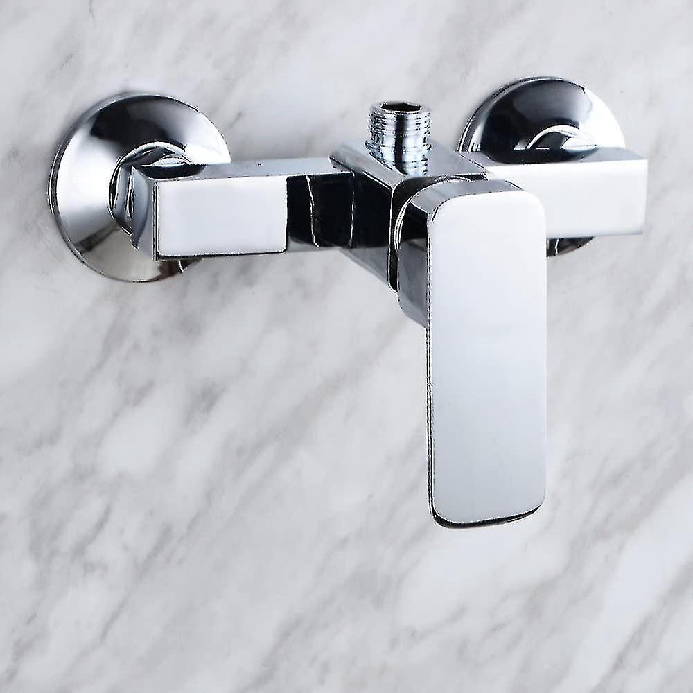Moderne, Verchromte Wand-duscharmatur Fong Mit Warm- Und Kaltwassermischer