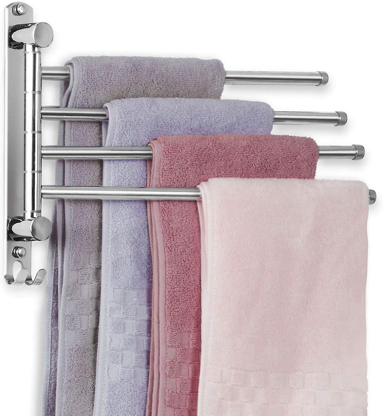 Handtuchhalter Aus Gebürstetem Edelstahl, 35 Cm Handtuchstange, 180° Drehbar