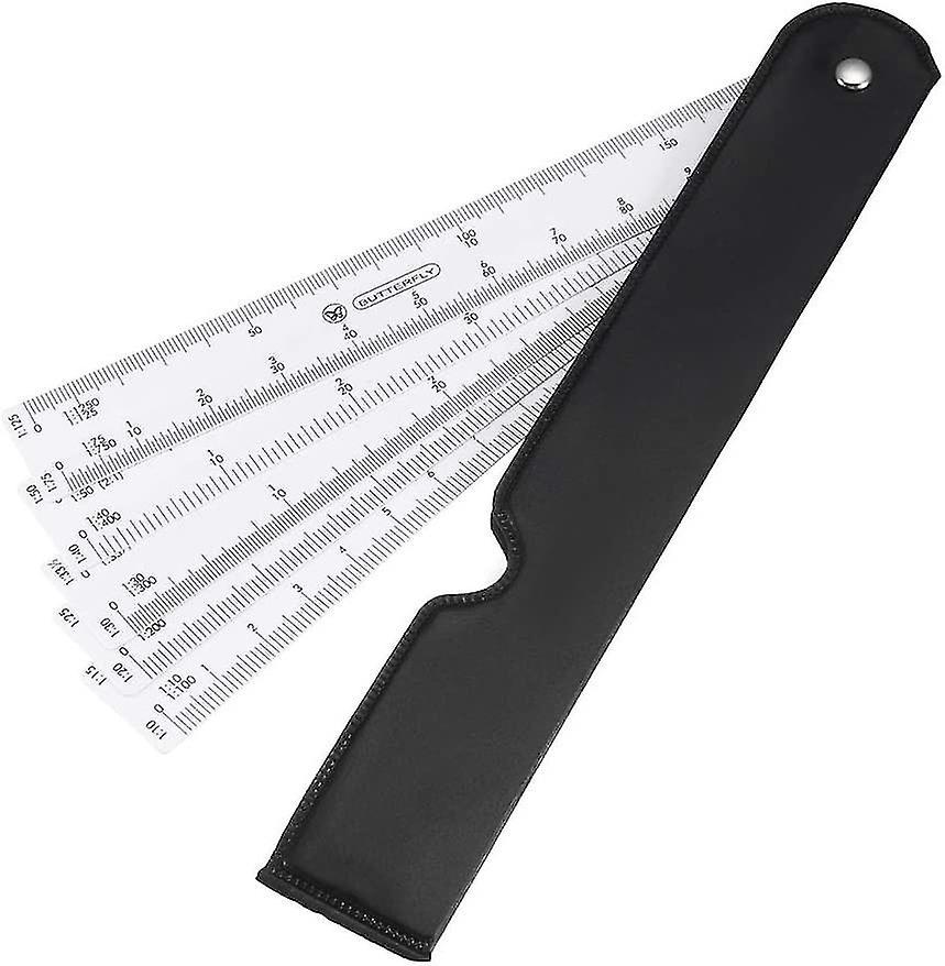 30-cm-maßstab, Ingenieurmaßstab, Architektenmaßstab 1/10 1/15 1/20 1/25 1/30 1/33 1/40 1/50 1/75 1/125, Kunststoffrollen