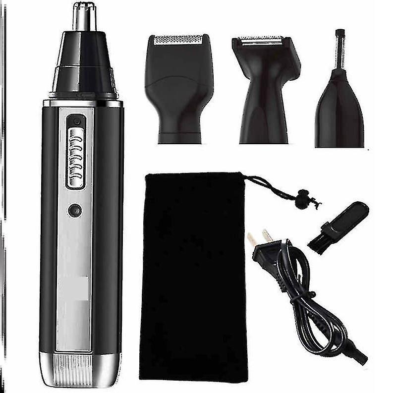 4-in-1 Nasenhaartrimmer Für Herren, Usb-aufladbar, Für Ohren Und Nase. Professioneller Und Schmerzfreier Nasenhaartrimmer.