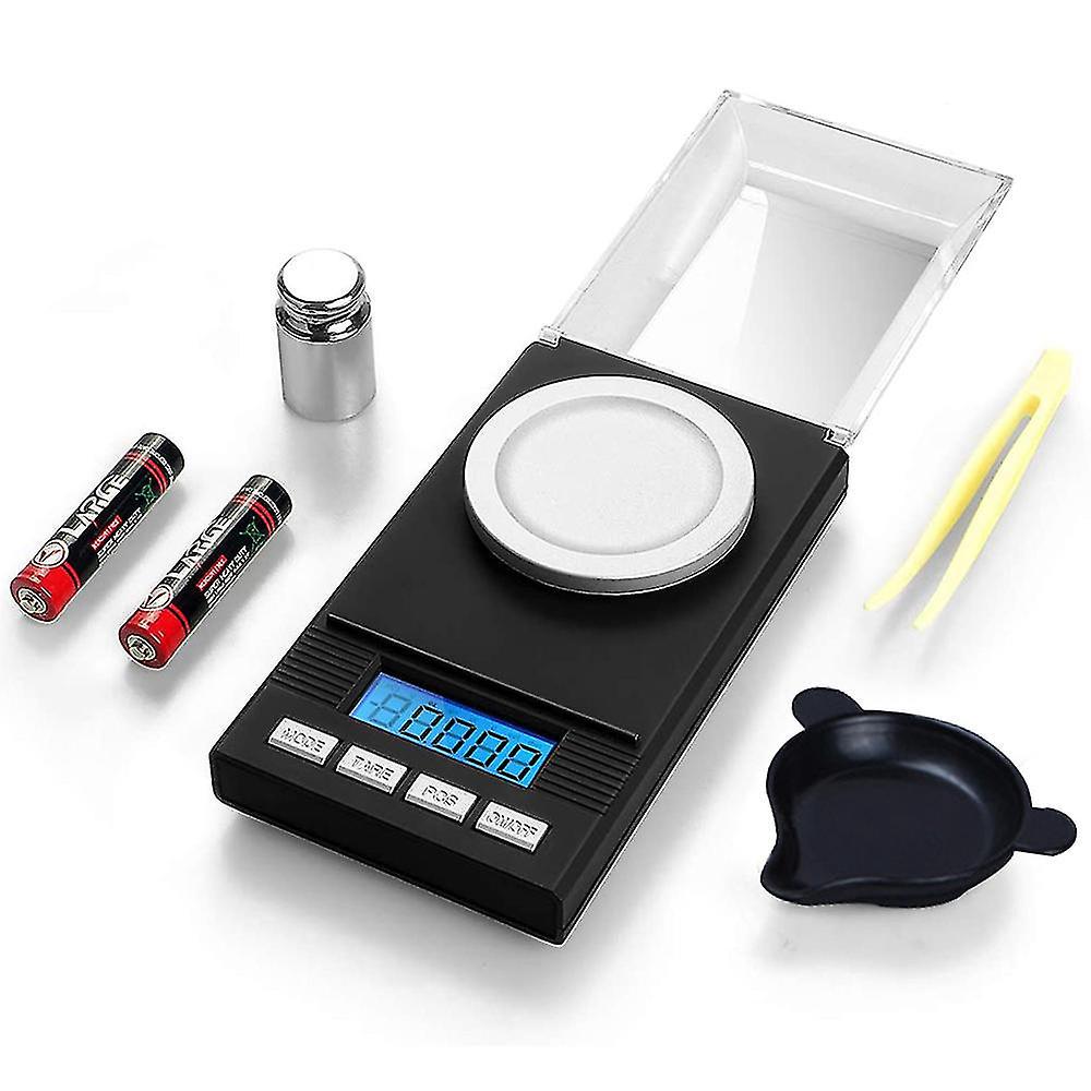 Digitale Taschenwaage In Milligramm (0,001 G X 50 G), Elektronische Waage Für Schmuck, Münzen, Wiederladen Und Küchengebrauch, Minigrammwaage Mit Kalibriergewicht