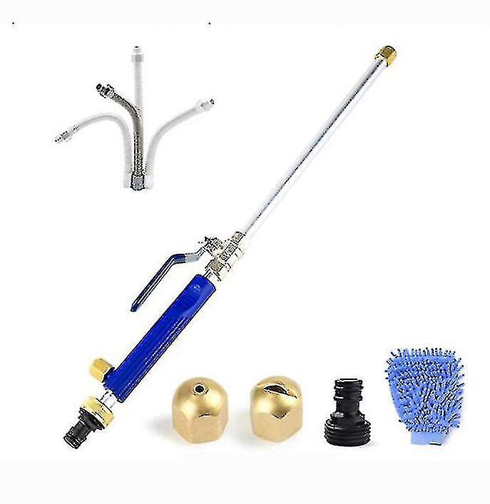 Set Mit 6 Hochdruck-wasserpistolen Für Haus, Garten Und Autowäsche (blau)