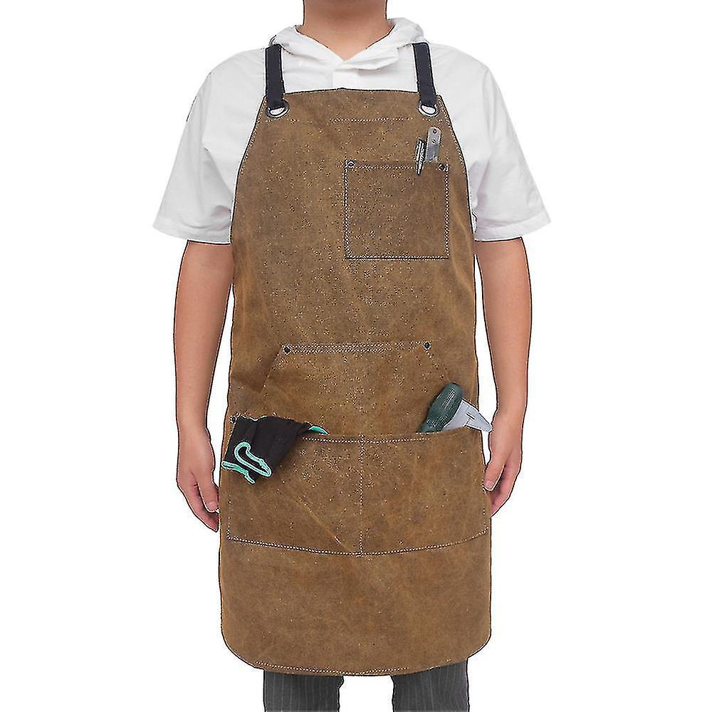 24" X 37" Hitzebeständige Und Flammhemmende Werkstattschürze Aus Leder