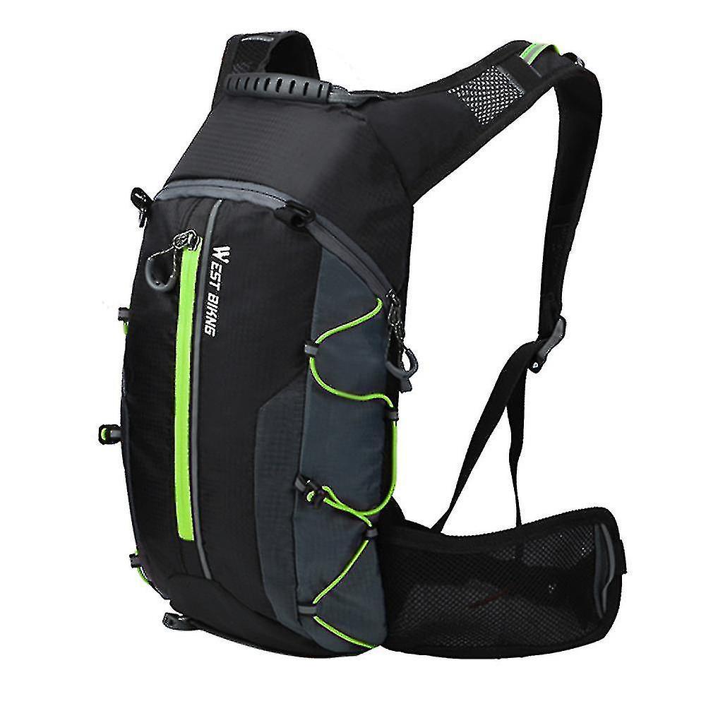 Wasserdichte, Atmungsaktive, Ultraleichte 10-liter-fahrradtasche, Ideal Für Die Flüssigkeitsversorgung In Den Bergen (grün).