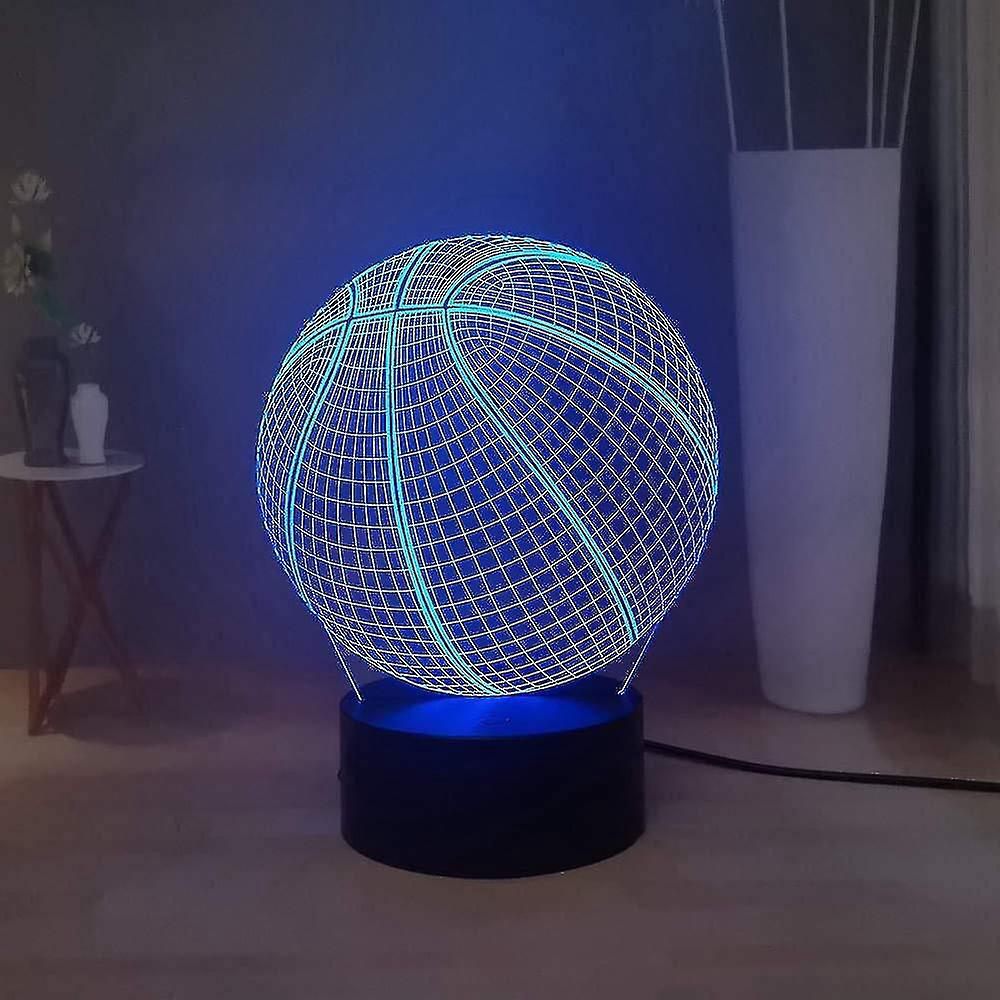 Kreative 3d-illusions-basketballlampe, Kreative 3d-illusions-schreibtischlampe
