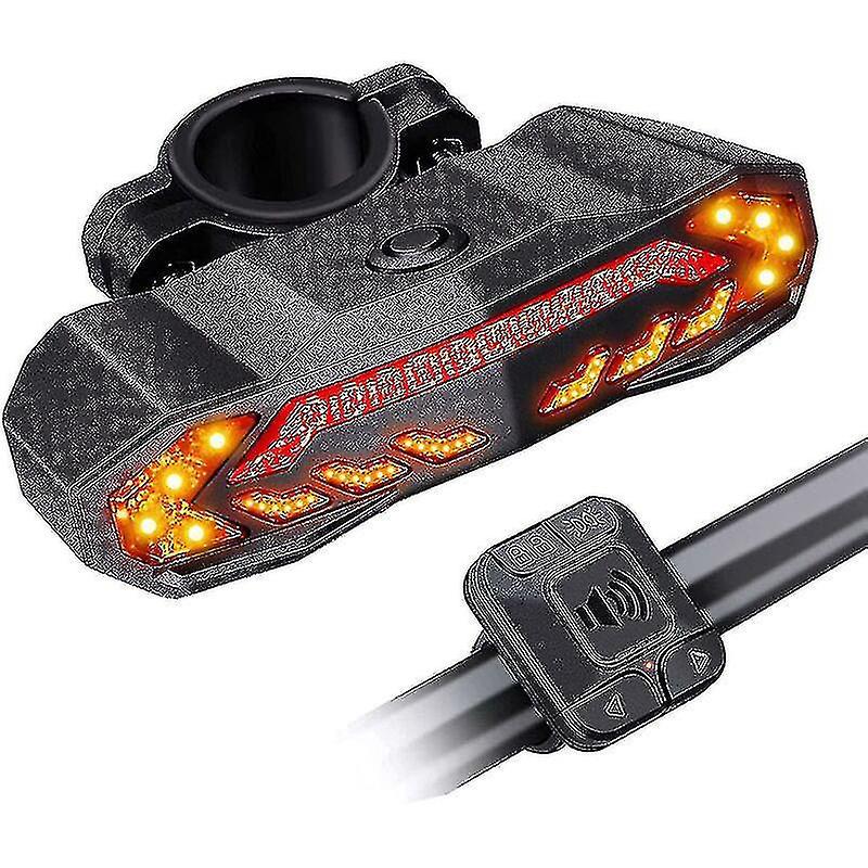 Kruc Fahrradalarmanlage Mit Fernbedienung, Rücklicht, 110 Db, Diebstahlsicherung