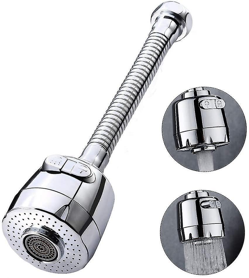 360° Drehbarer Wasserhahn, Luftsprudler, Küchenarmatur, 2 Strahlarten, Verstellbarer Duschkopf, Geeignet Für Küche Und Bad