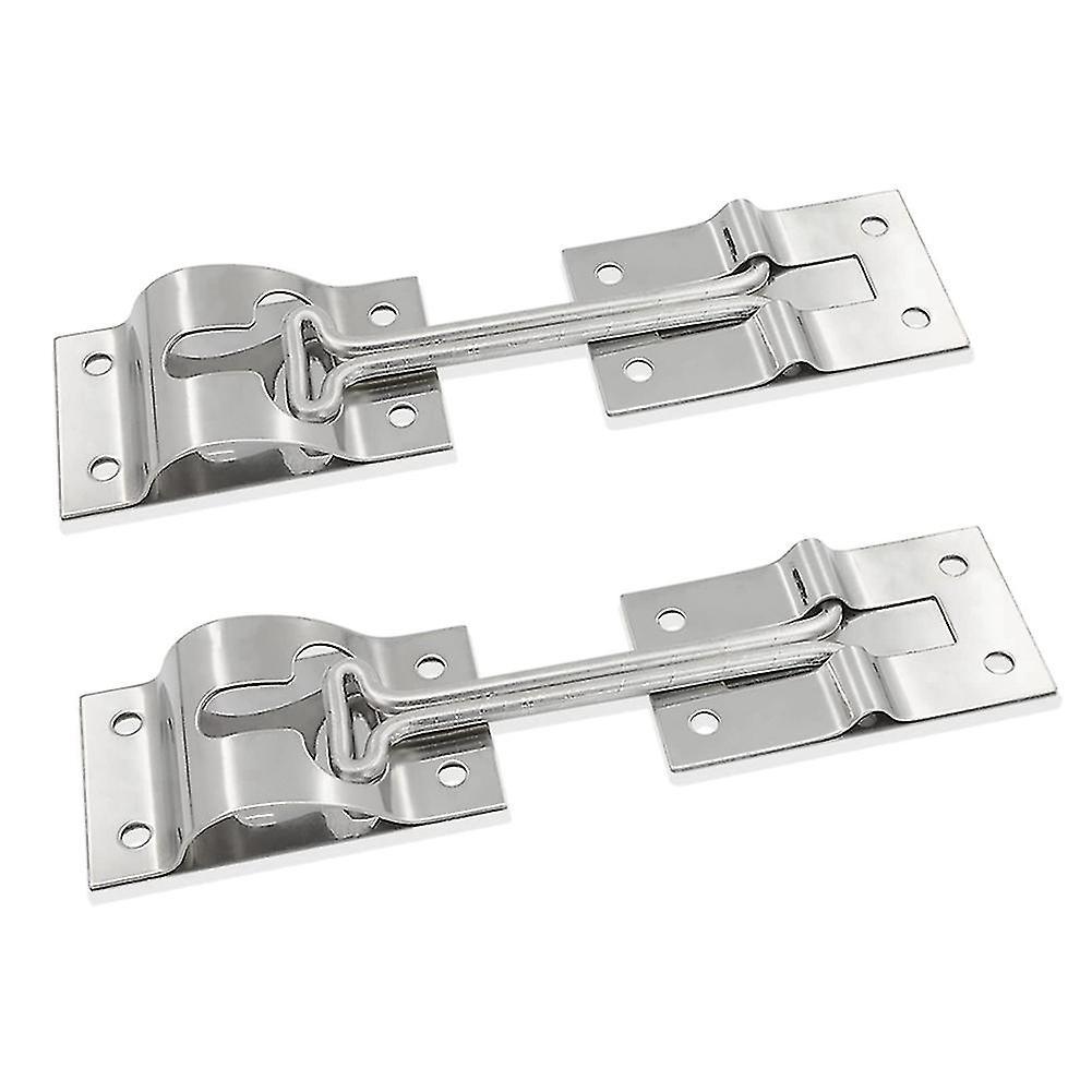 Edelstahl-türhalterungen In T-form, 10 Cm (4 Zoll), Für Die Eingangstür Von Anhängern Oder Wohnmobilen.