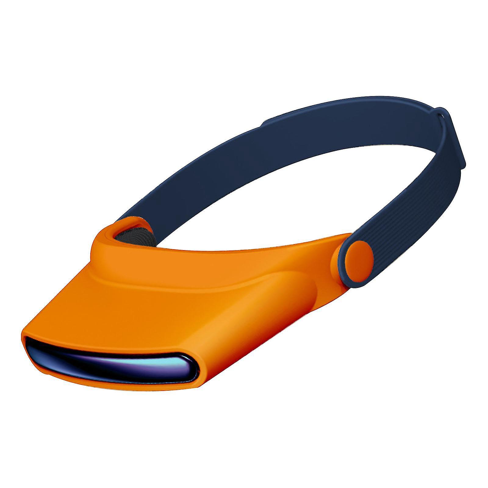 Wiederaufladbarer, Tragbarer Kopfventilator, Per Usb Verstellbar, Für Zuhause Und Büro (orange)