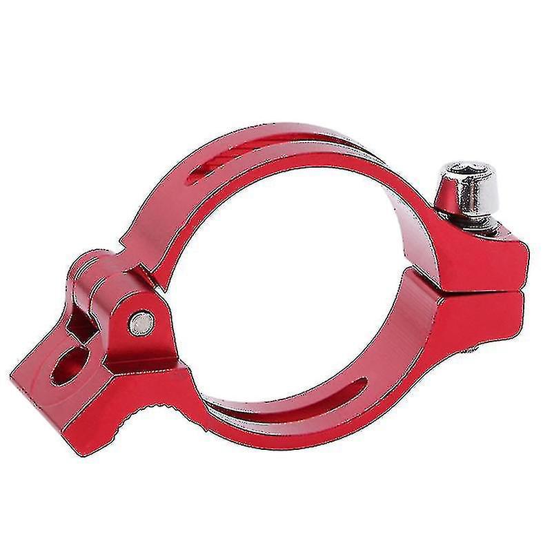 Adapter Für Fahrrad-umwerfer-klemmung, Kompatibel Mit Anlöt-umwerfern, Rot, 31,8 Mm