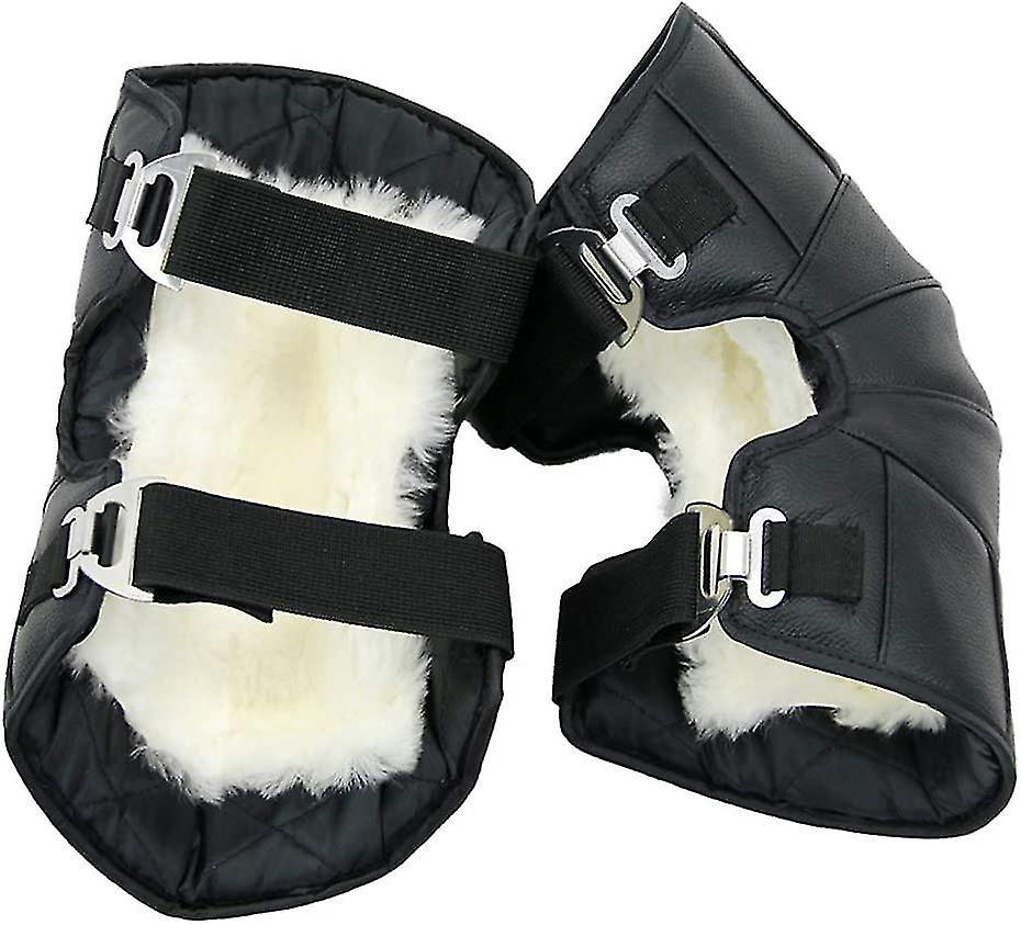 Motorrad-knieschoner, Beinschienen Und Winddichte Beinschützer, Winterschutz Für Motorrad- Und Fahrradfahrer (1 Paar, Schwarz).