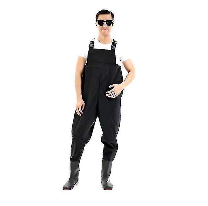 Neue Angel-wathose Mit Wasserdichten Stiefeln Und Leichter Hose Für Damen Und Herren – Größe 41 – Schwarz