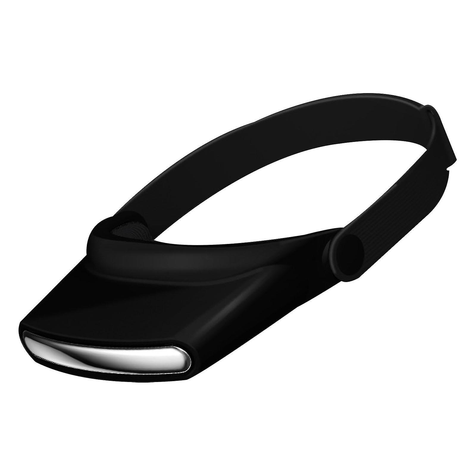 Wiederaufladbarer, Tragbarer Kopfventilator, Usb-verstellbar, Für Zuhause Und Büro (schwarz)