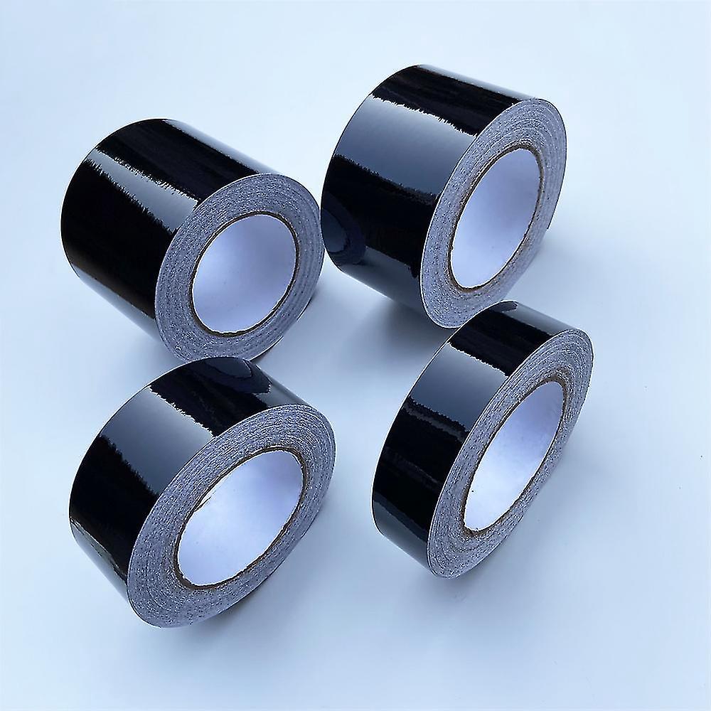 Glänzend Schwarze Klebestreifen (35710 Cm) Für Fensterleisten, Motorhaube, Dach Und Säulen – 7 X 1000 Cm – Glänzend Schwarz