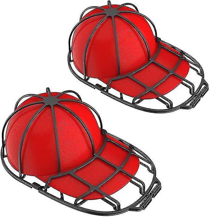Set Mit 2 Schwarzen Reinigungs- Und Schutzunterlegscheiben Für Baseballkappen.