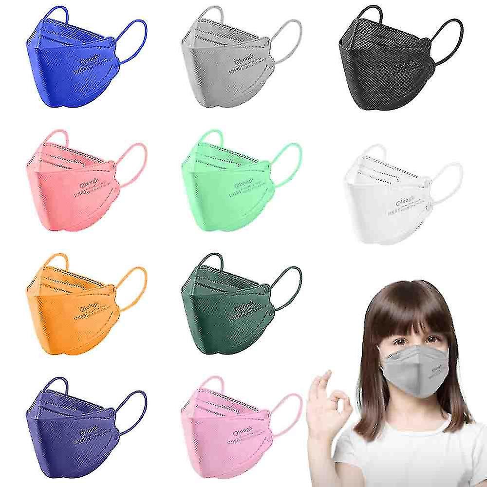 Kn95-atemschutzmasken Für Kinder (4-lagig) – Packung Mit 30 Oder 50 Stück – Weiß