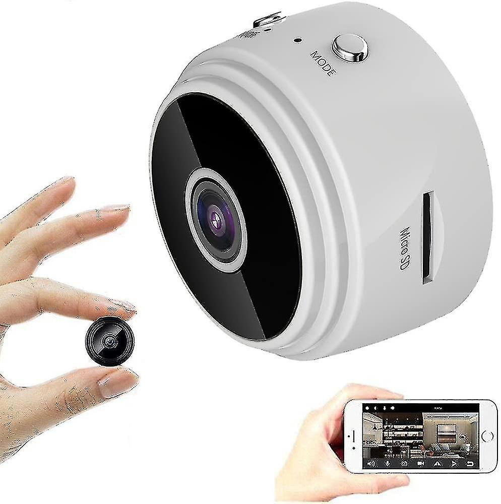 Mini-hd-1080p-smart-wlan-kamera, Mini-ip-kamera Mit Infrarot-nachtsicht, Weiß