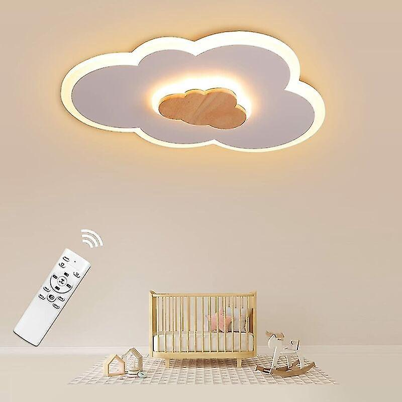 40 Cm Led-wolken-deckenleuchte, 20 W, Mit Dimmbarer Fernbedienung (3000 K - 6000 K), Modernes Weiß, Ideal Für Ein Kinderzimmer.